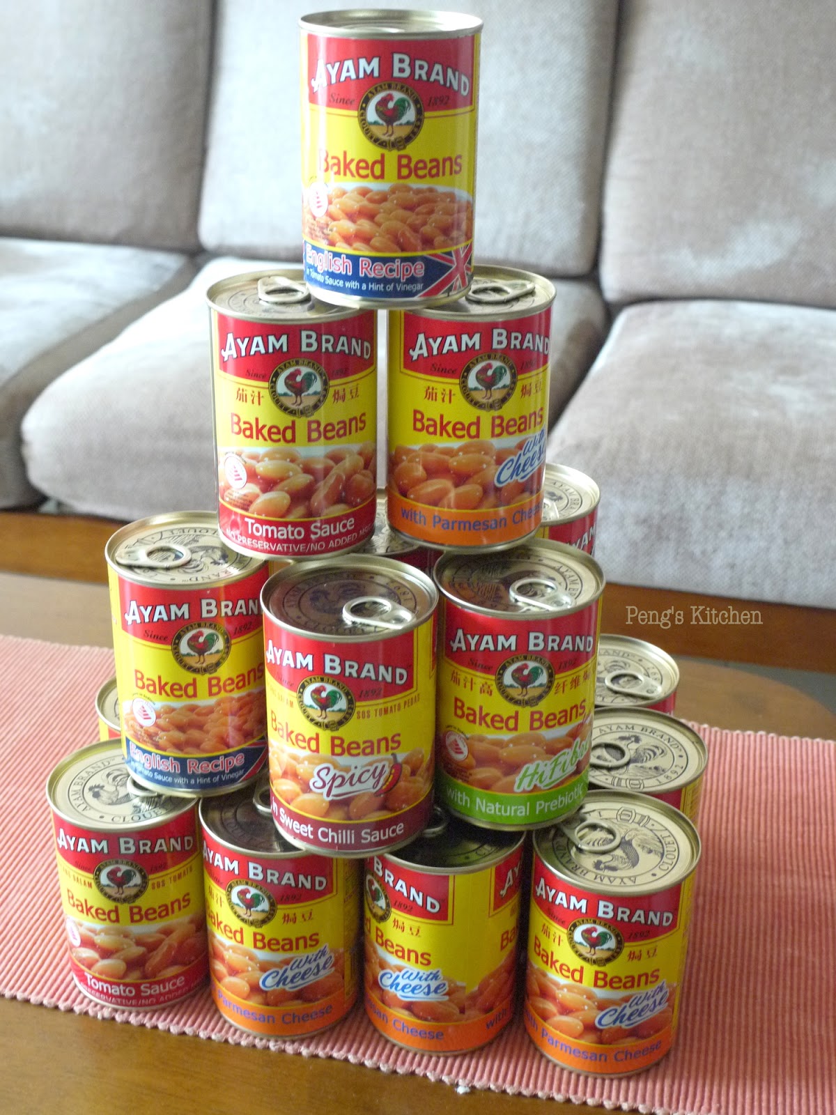 Peng's Kitchen One Pan Breakfast Eggs with Zucchini & Baked Bean