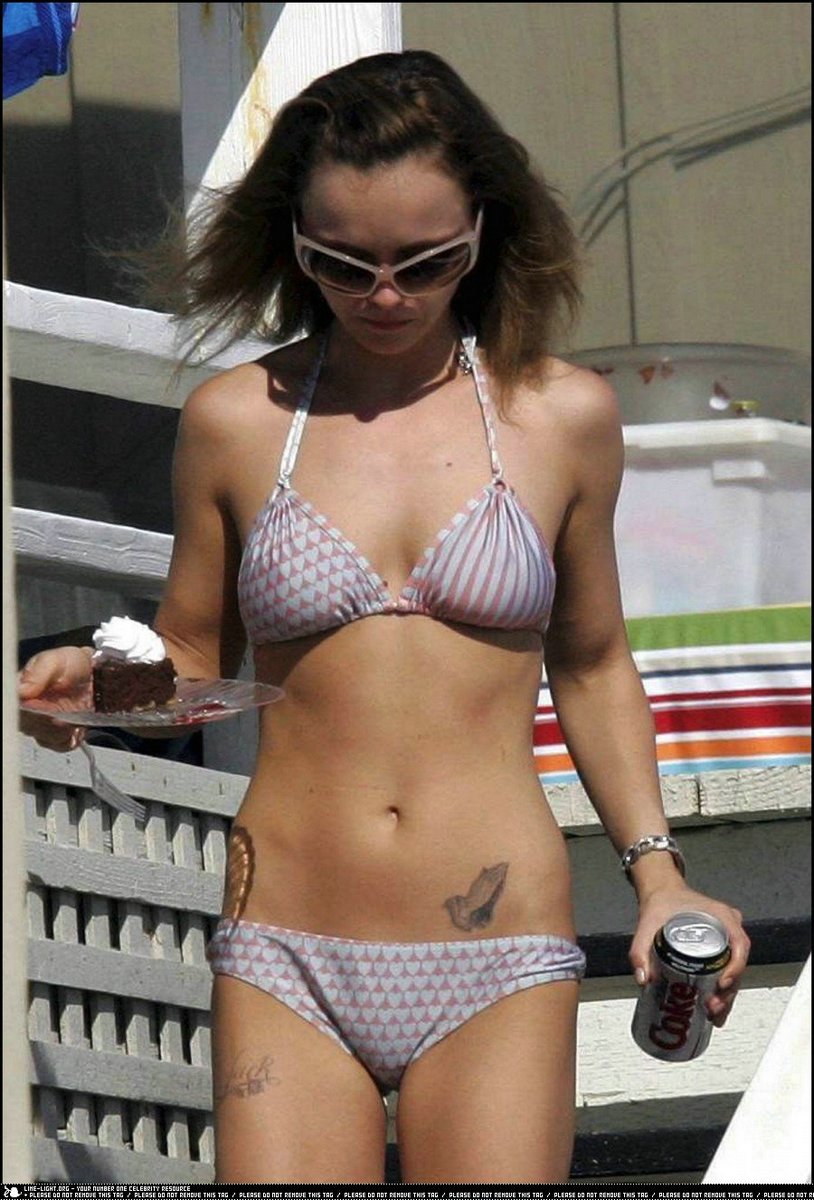 Christina Ricci - American Actress in Bikini.