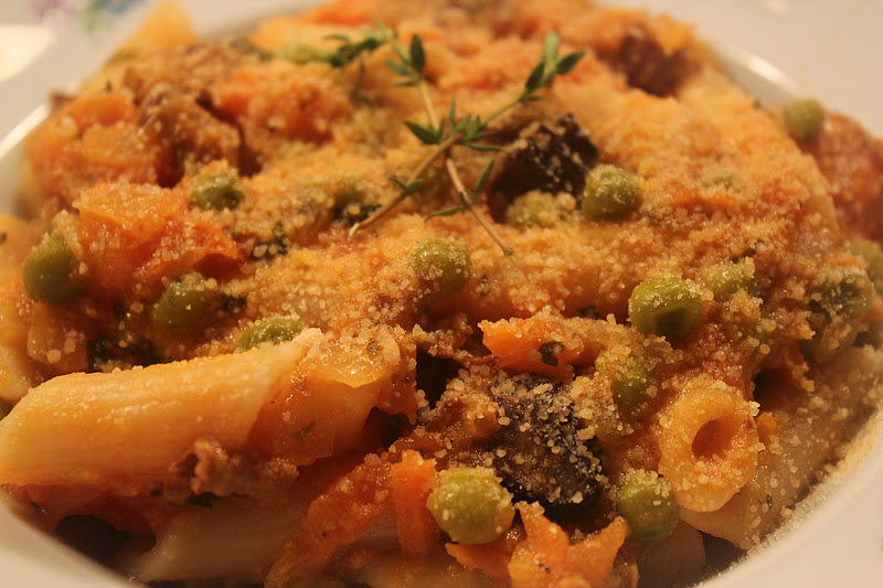 Vegan Miss It's the Bee's Knees, Daddy! Penne in Forest Mushroom