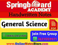 General Science Notes PDF by Springboard Academy