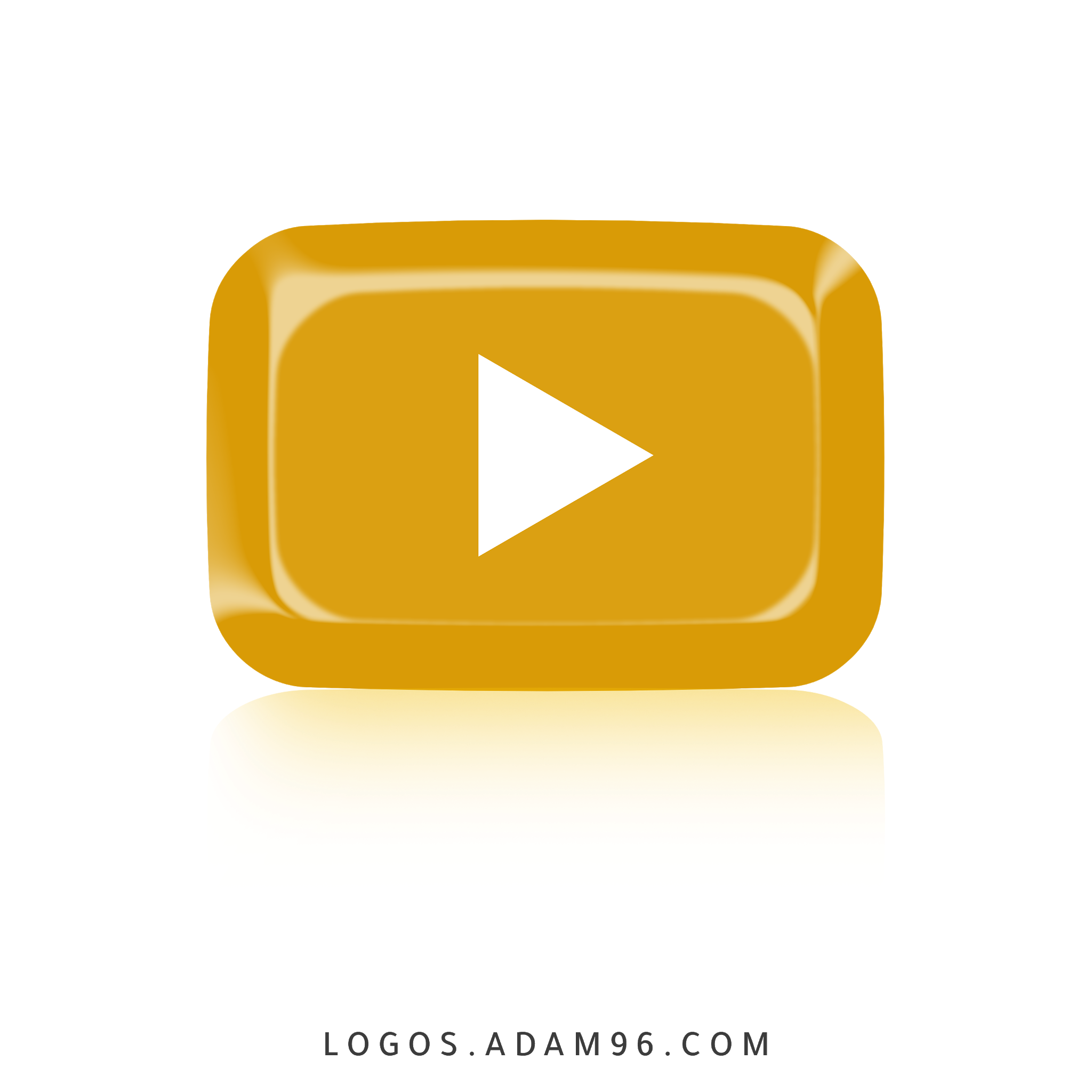 YouTube Gold Logo PNG Download Original Logo Big Size