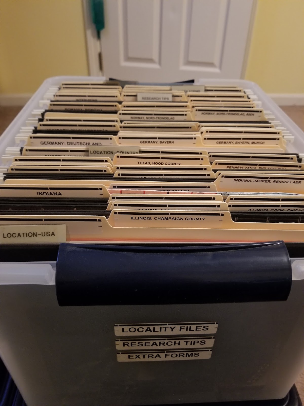 Just Another Gigi Color Coded Genealogy Filing System