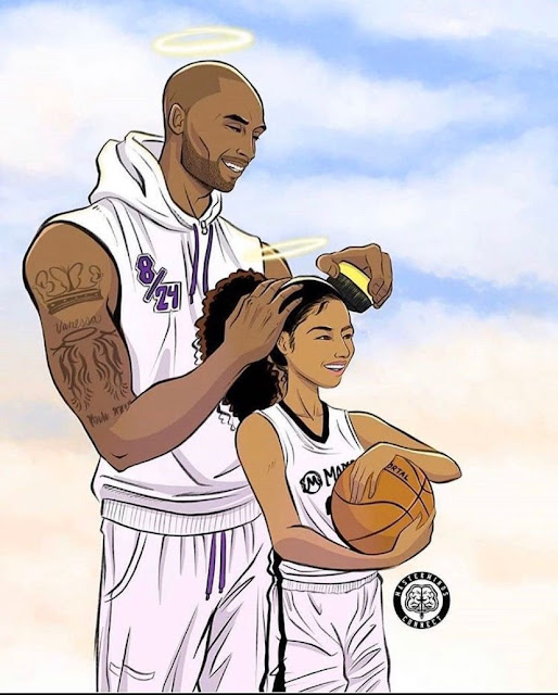 kobe and gigi wallpaper cartoon