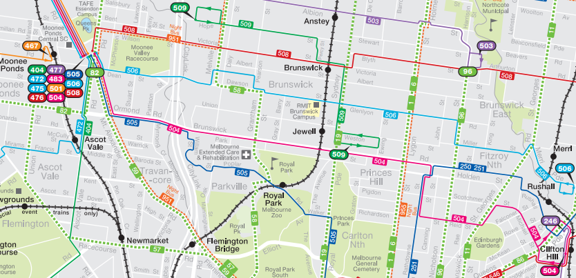 Bus 506 Route Map Melbourne On Transit: Timetable Tuesday #26: Route 504 Across The Inner  North