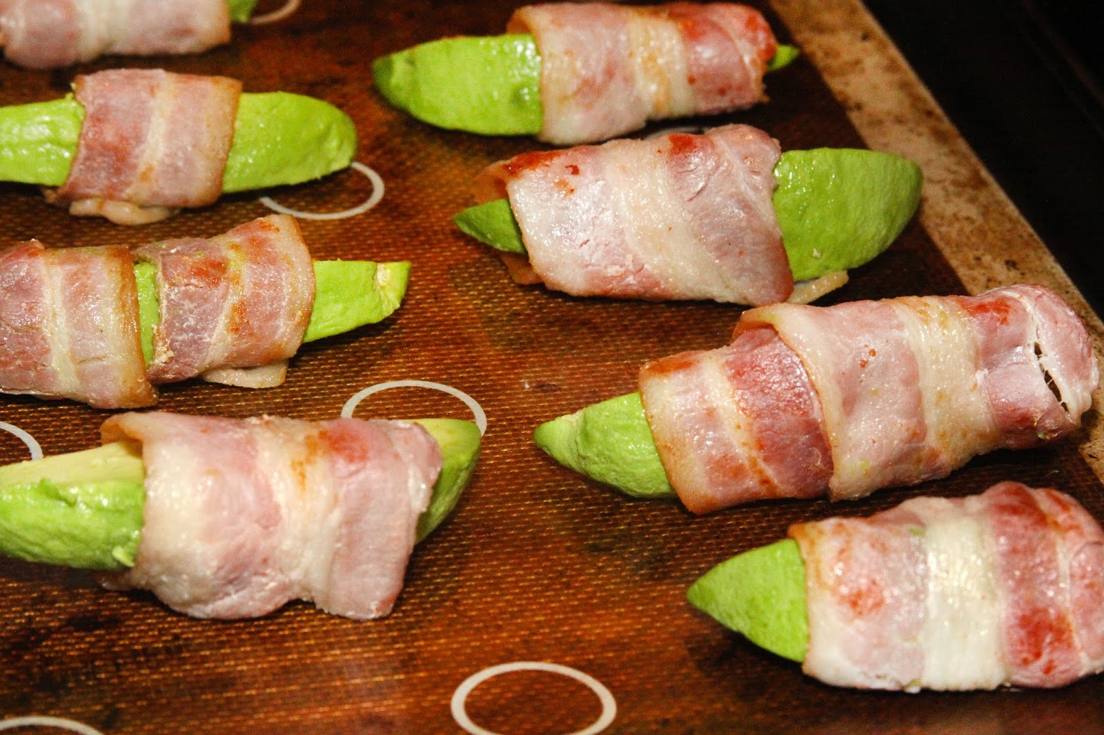 For the Love of Food Bacon Wrapped Avocado Wedges