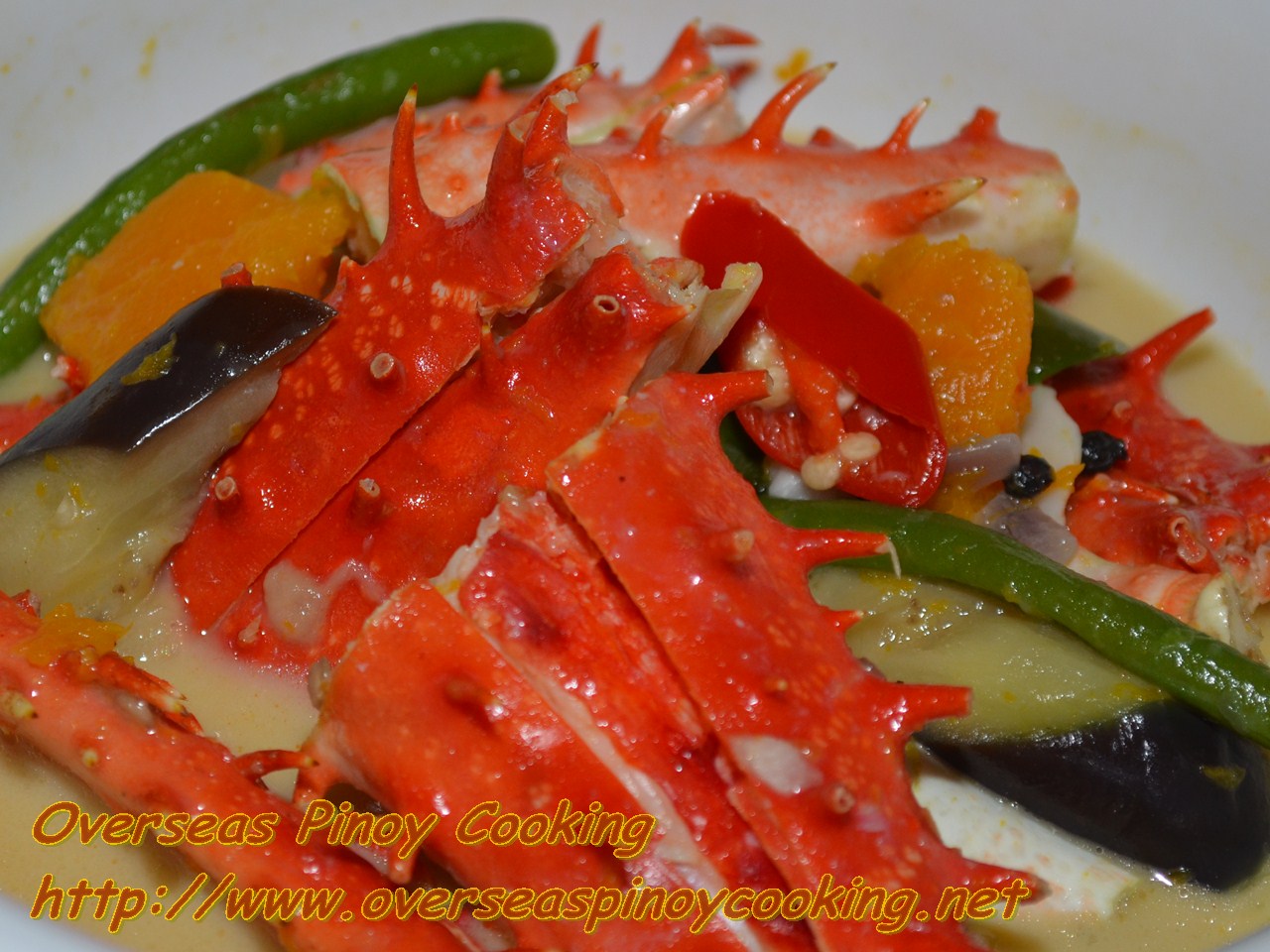 Ginataang King Crabs, King Crabs in Coconut Milk