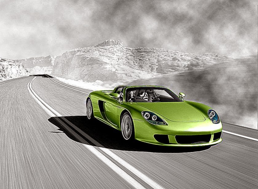 Green Porsche Carrera Gt Cool Wallpaper For Desktop Background