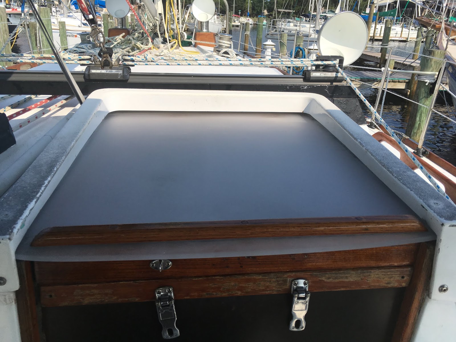 S/V Johanna Rose Replacing the Companionway Sliding Hatch