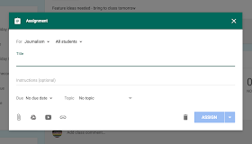 Creating an assignment in Google Classroom™  www.traceeorman.com