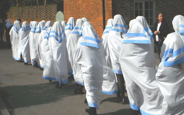 Commemoration Day Procession, Abbots Bromley Girls School