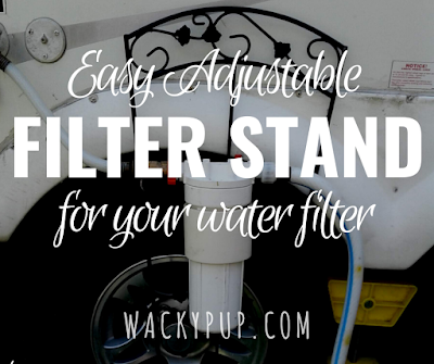 Attractive DIY Water Filter Stand Tutorial by Wacky Pup - Pin it for later!