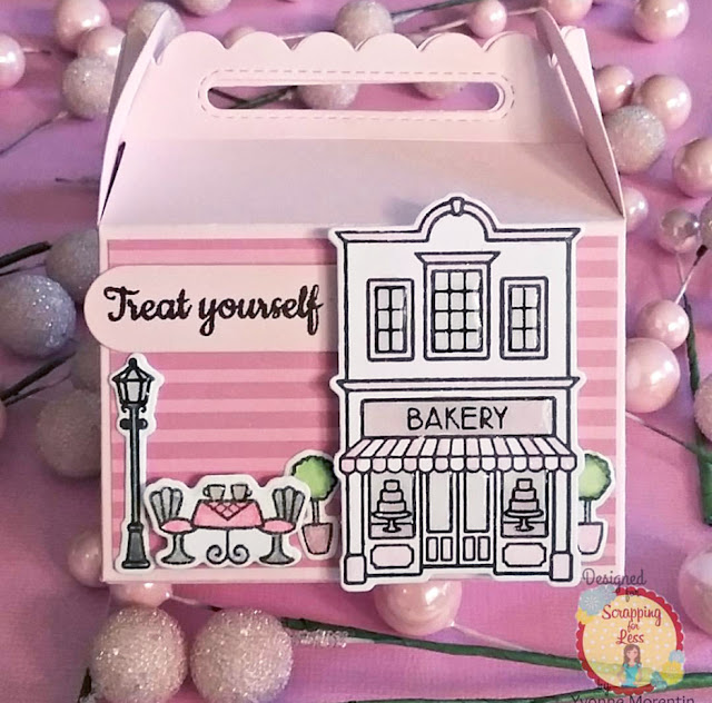 Sunny Studio Stamps: City Streets treat box by Yvonne Morentin
