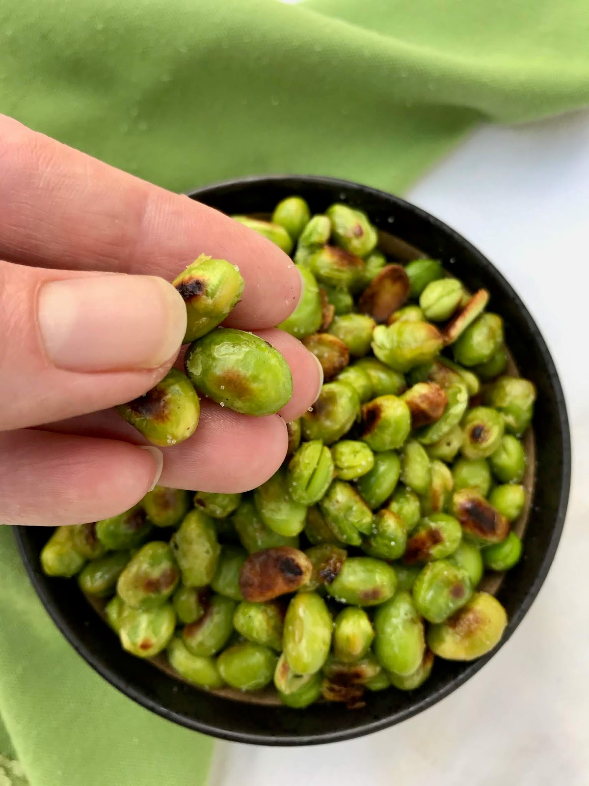 Savory Moments Easy roasted edamame (mukimame)