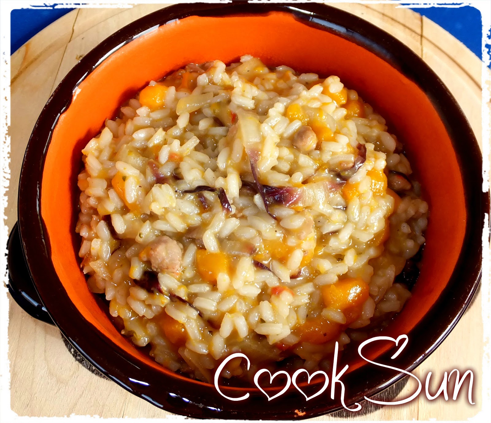 Cook Sun RISOTTO ZUCCA SALSICCIA E RADICCHIO
