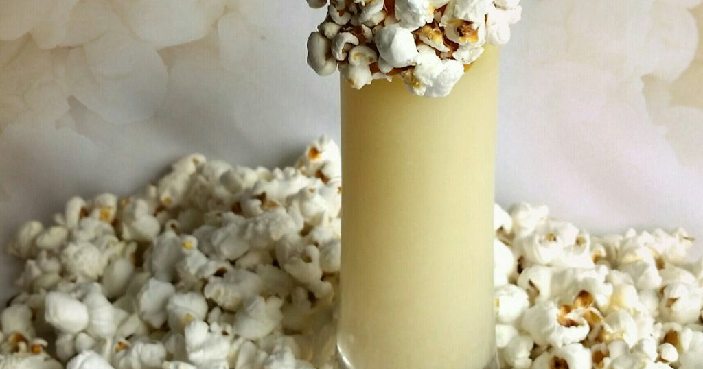 The MARTINI DIVA Hot Buttered POPCORN SHOOTER COCKTAIL with Caramel