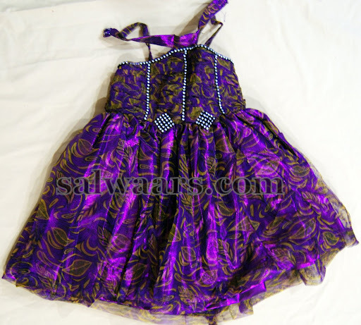 Purple Kids Frock for 1 Years - Indian Dresses