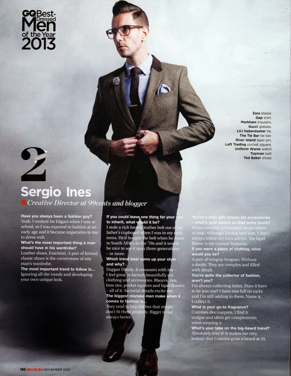 According To Jerri GQ Magazine South Africa Best Dressed Men 2013 GQBDMEN
