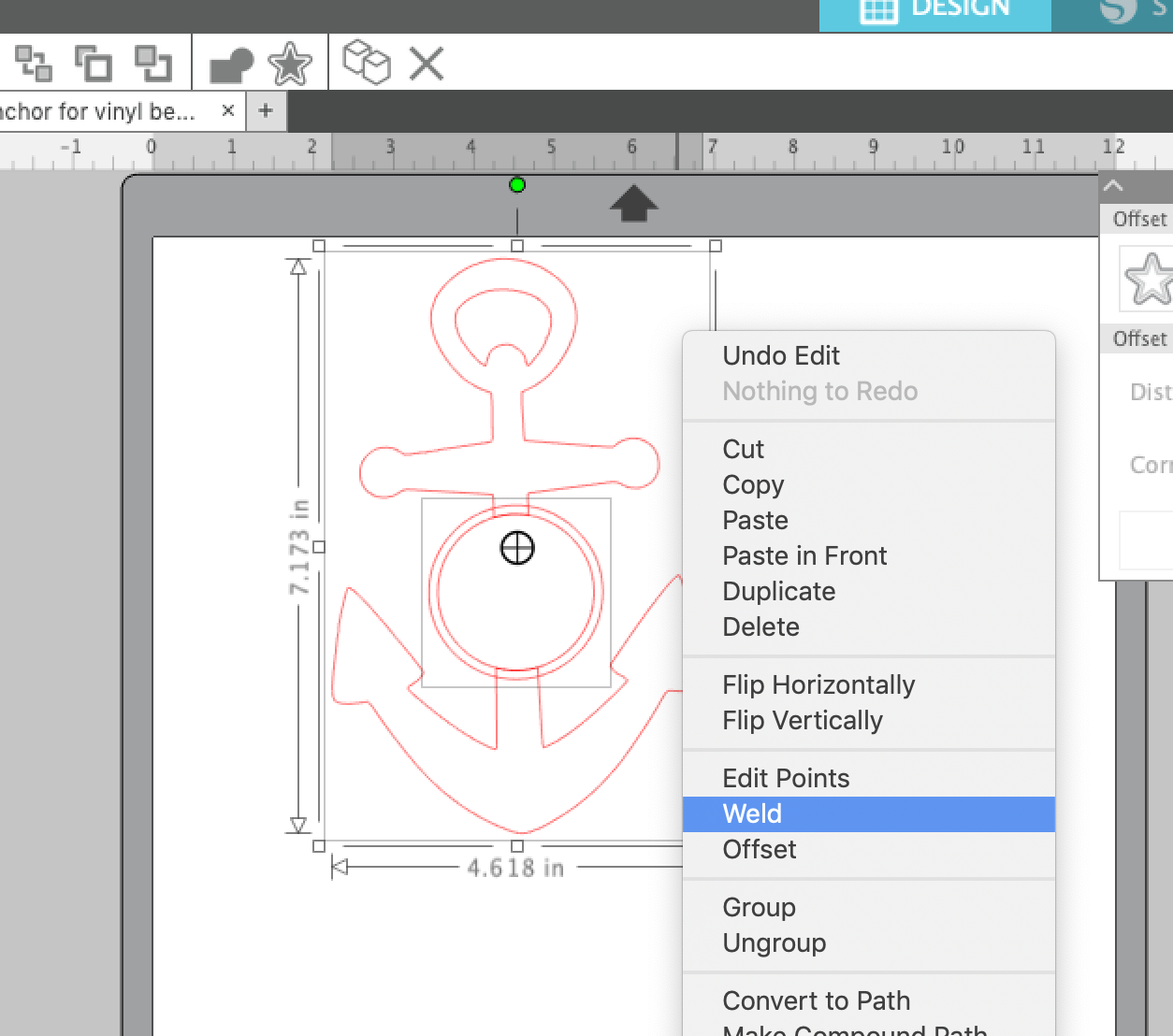 Circle Split Anchor Silhouette Studio Tutorial (Works for Any Shape