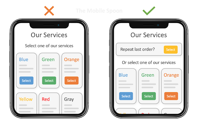 Fluency Heuristic in product design - providing easy shortcuts for recent activity