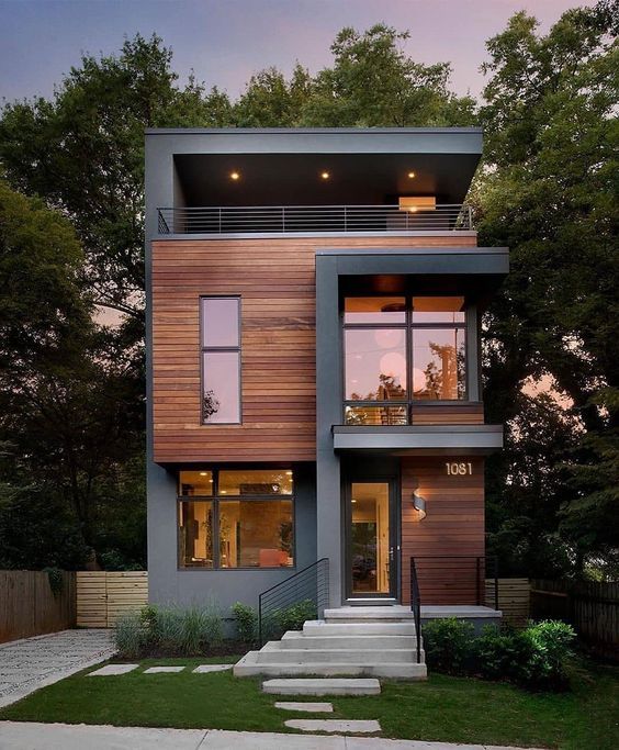 Diseño moderno de fachadas de casas pequeñas Diseño moderno de fachadas de casas pequeñas