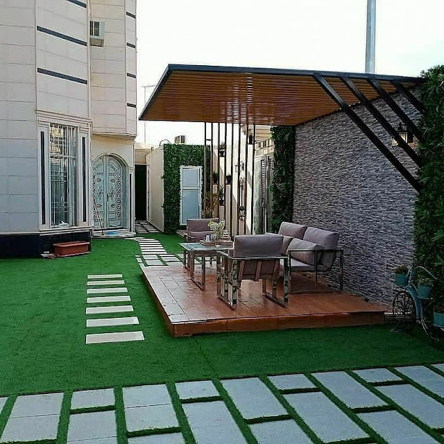 تنسيق ممرات الحدائق بالعشب الصناعي - تنسيق حدائق ممرات بالعشب في الرياض وتنسيق الحدائق المنزلية