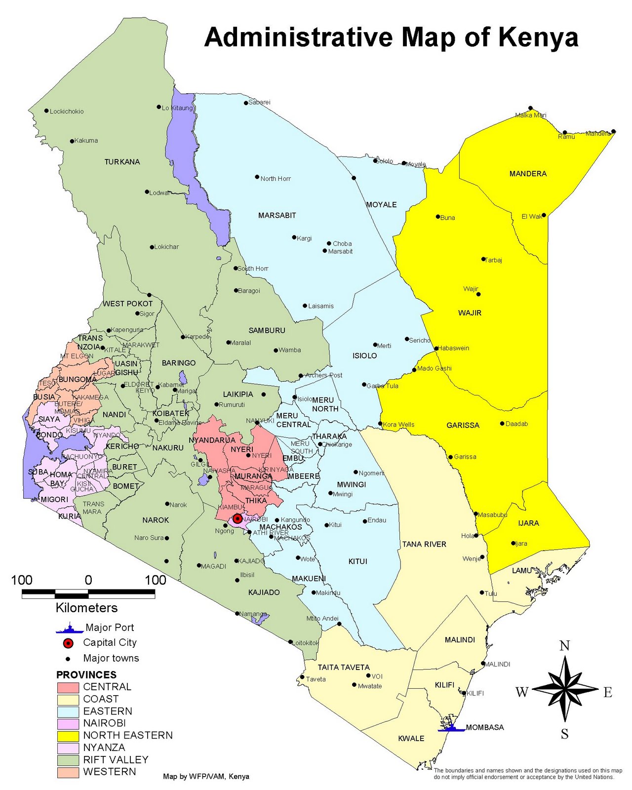 Map Of Kenya Provinces | The Best Porn Website