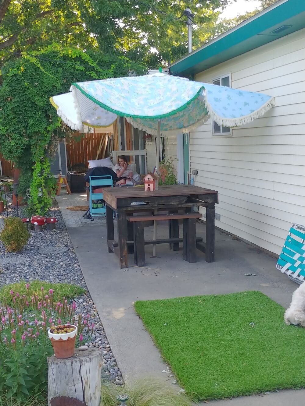 How to DIY a Patio Umbrella Cover Little Vintage Cottage