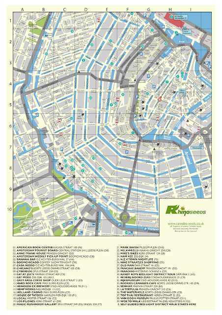 Mapa de Amsterdã