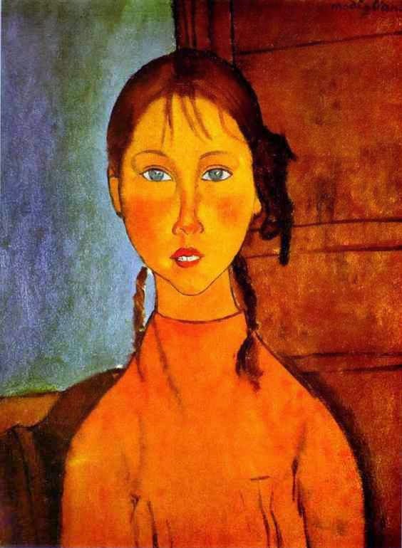 Menina com Tranças - Amedeo Modigliani e suas pricipais pinturas
