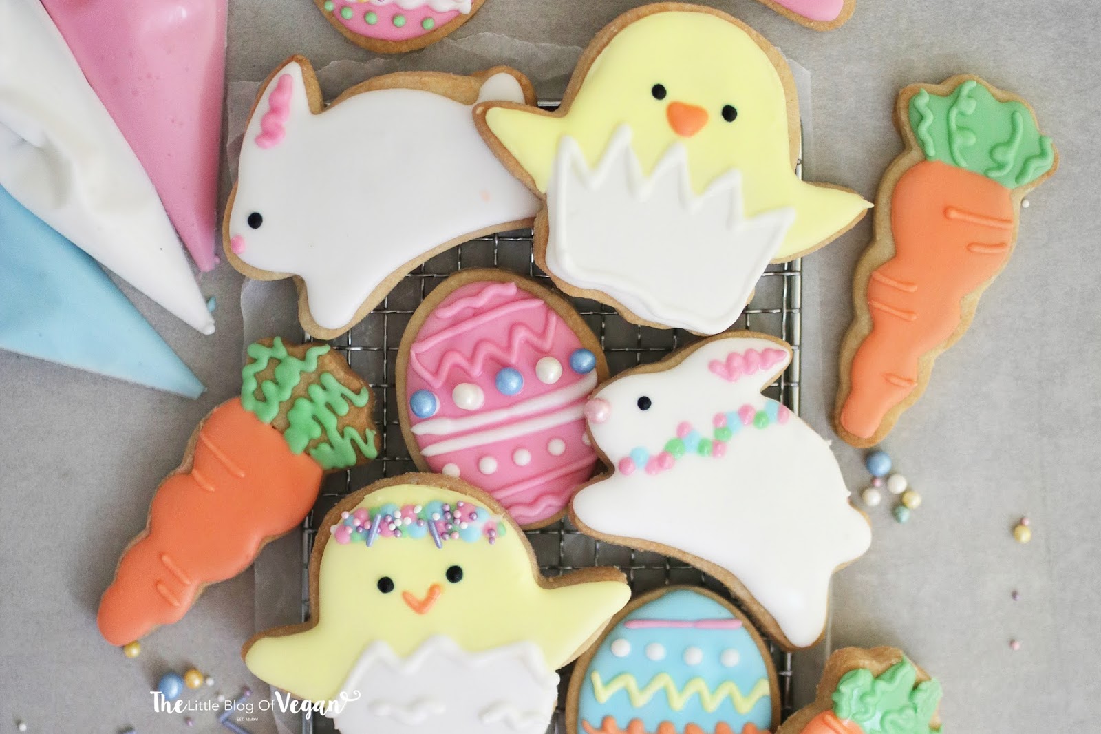 Easy Easter Cookies recipe The Little Blog Of Vegan