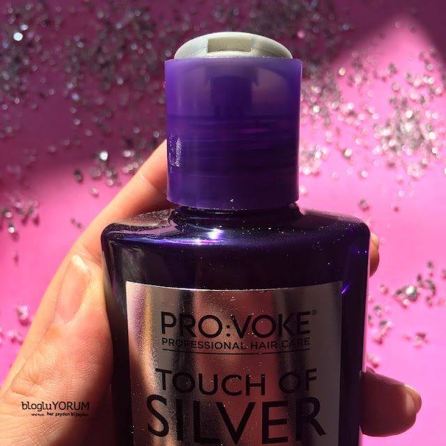 provoke touch of silver brightening shampoo mor şampuan 2