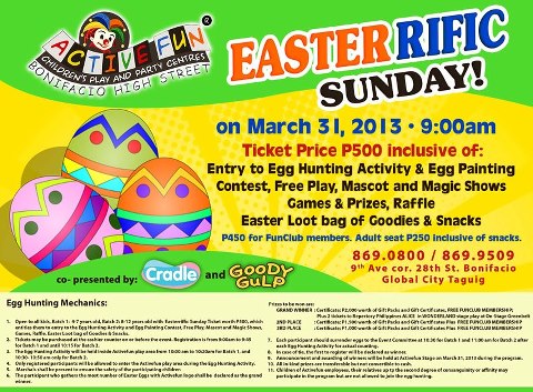 Easter Egg Hunting Events 2013 Manila