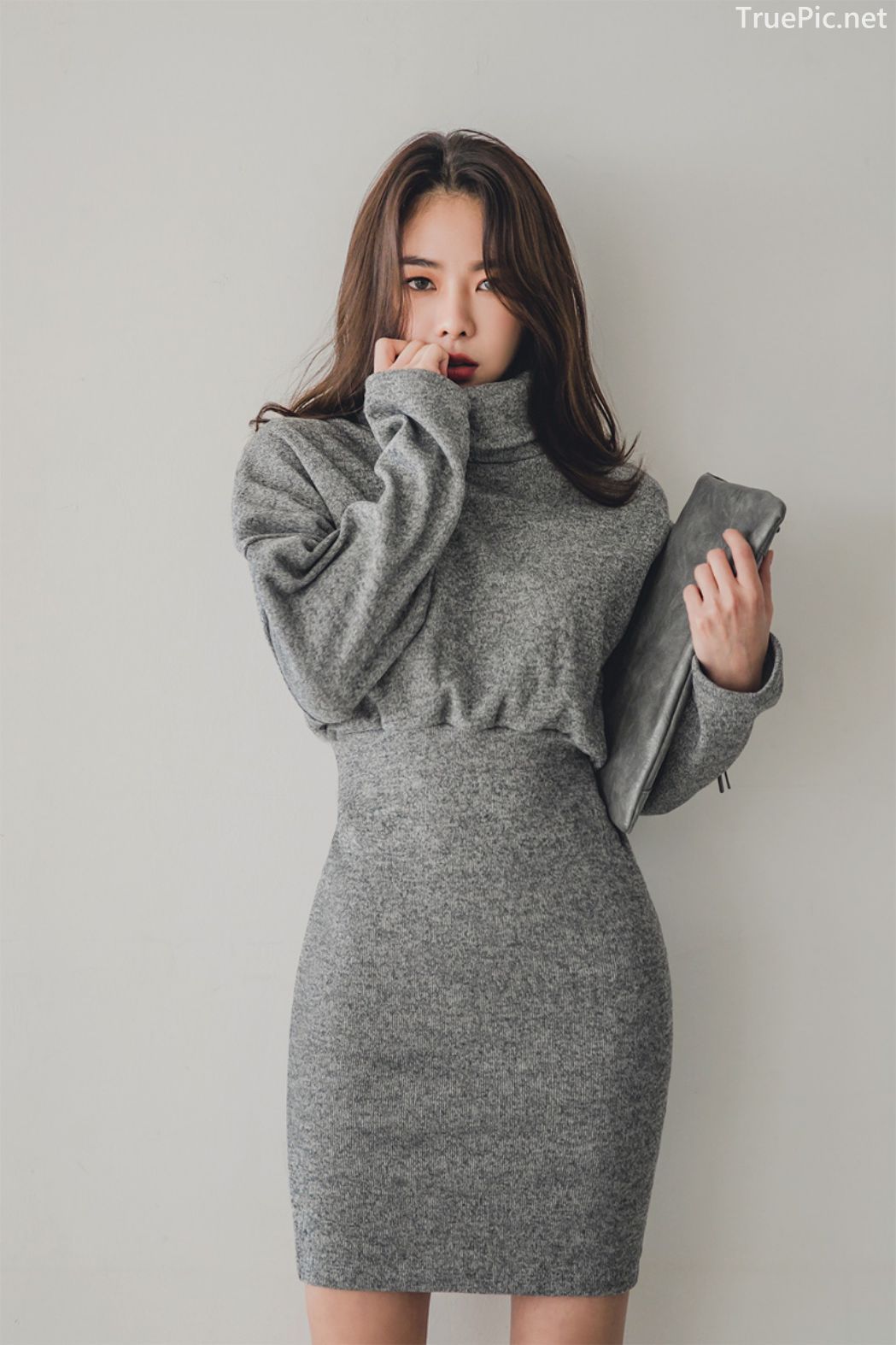 Korean fashion model - An Seo Rin - Woolen office dress collection - TruePic.net - Picture 23