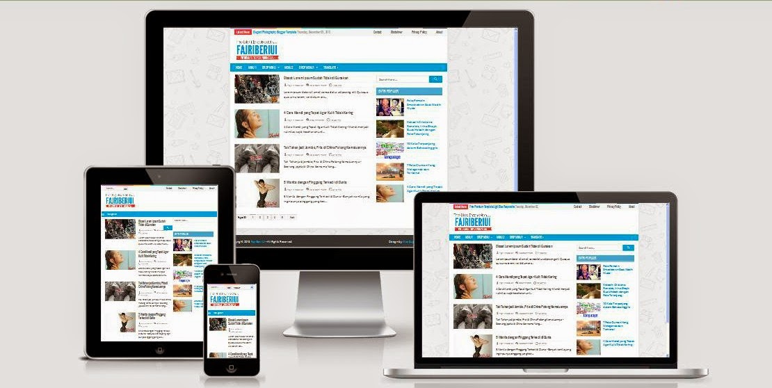 FajriBeri UI Responsive Blogger Templates