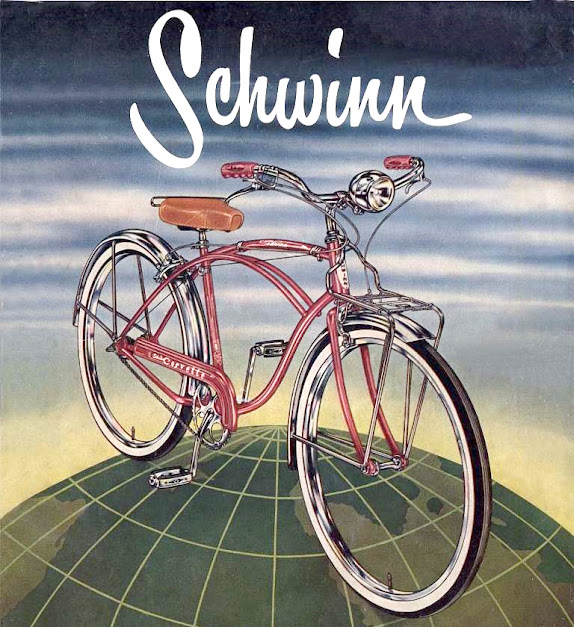 Illustration of a Schwinn 1950s bicycle