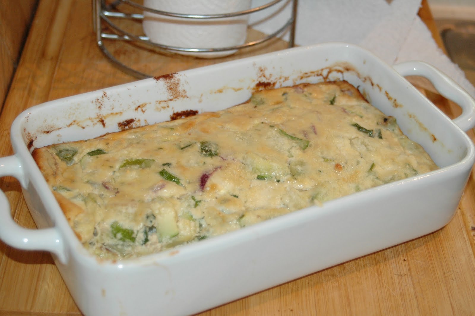 Pink Lady Zucchini Custard Bake