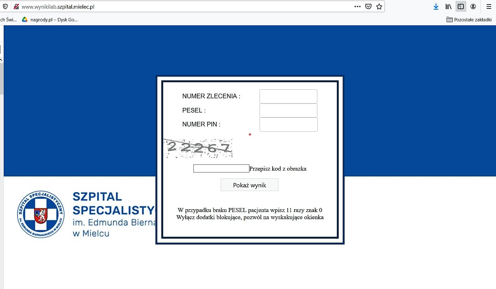 Teraz wyniki badań w szpitalu odbierzesz on line