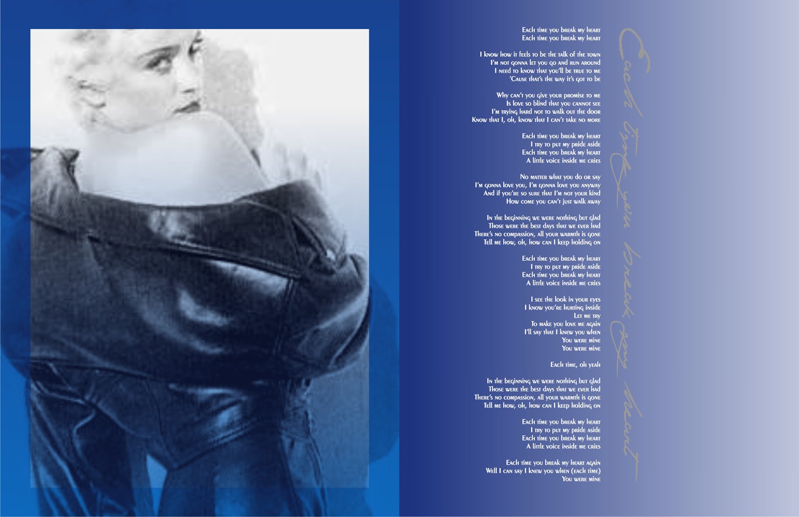Madonna FanMade Covers True Blue Special Edition Booklet