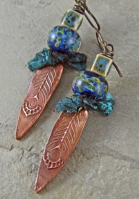 Earrings Everyday: Peacock Feather Earrings