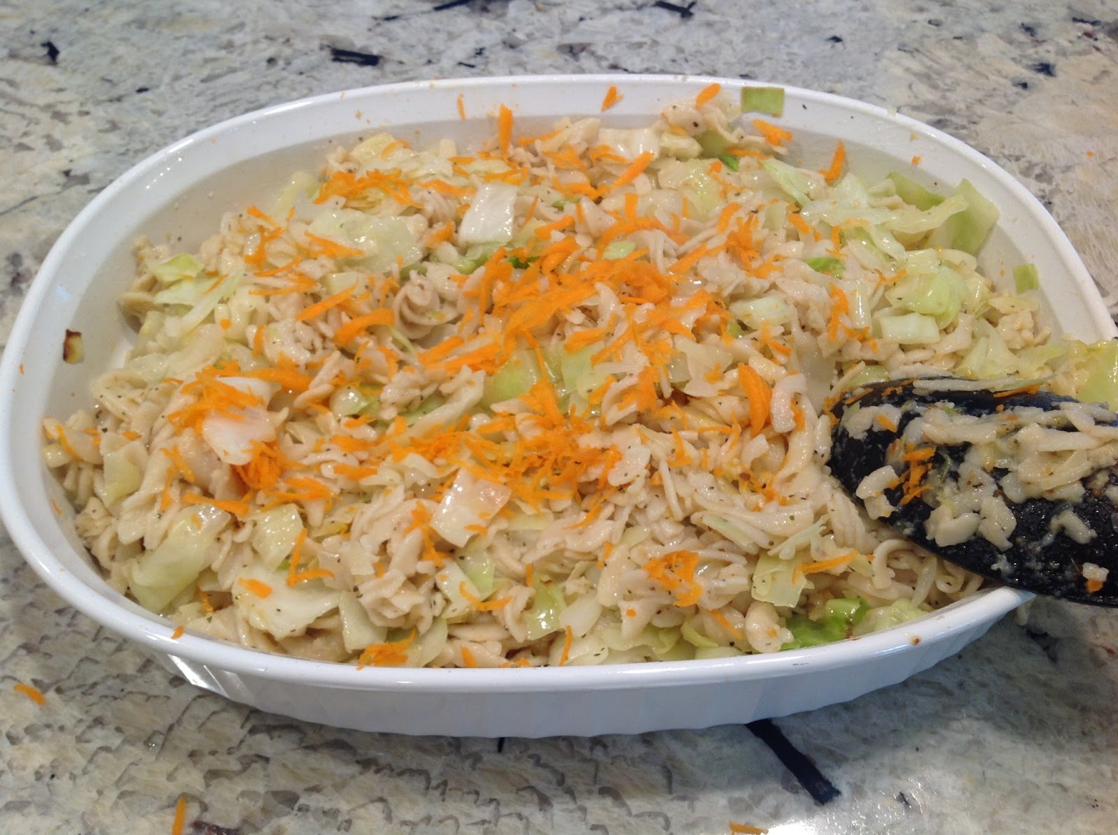Gluten Free AZ Halushki ( Buttered Cabbage and Noodles)
