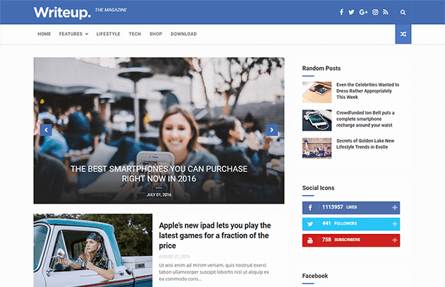 WriteUp Blogger Template Free Download Paid Version. Write Up Premium Version Blogger Template Free Download.