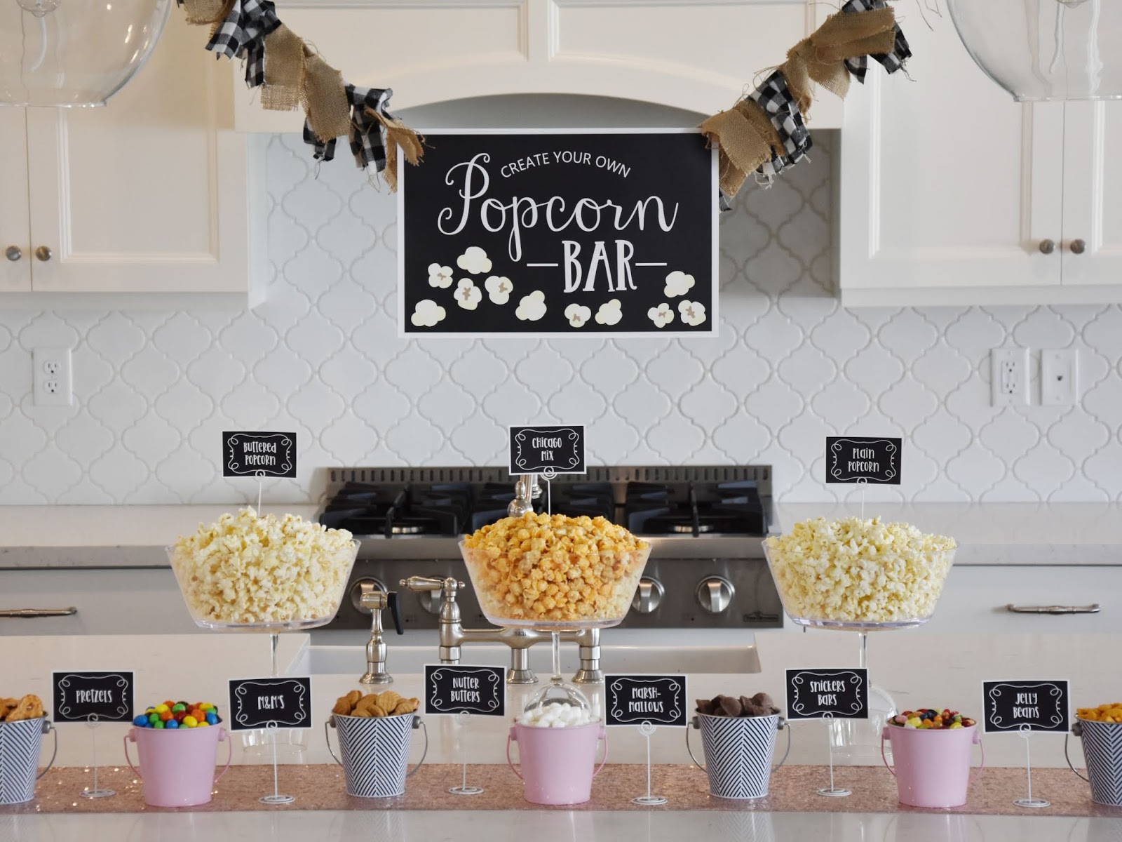 Homemaking Fun Popcorn Bar