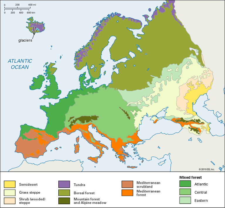 Map Of Climate Zones In Europe - Free Printable Maps