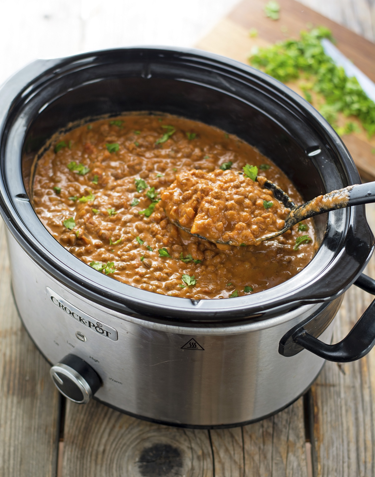 The Iron You (Vegan) Easy CrockPot Curry Lentils