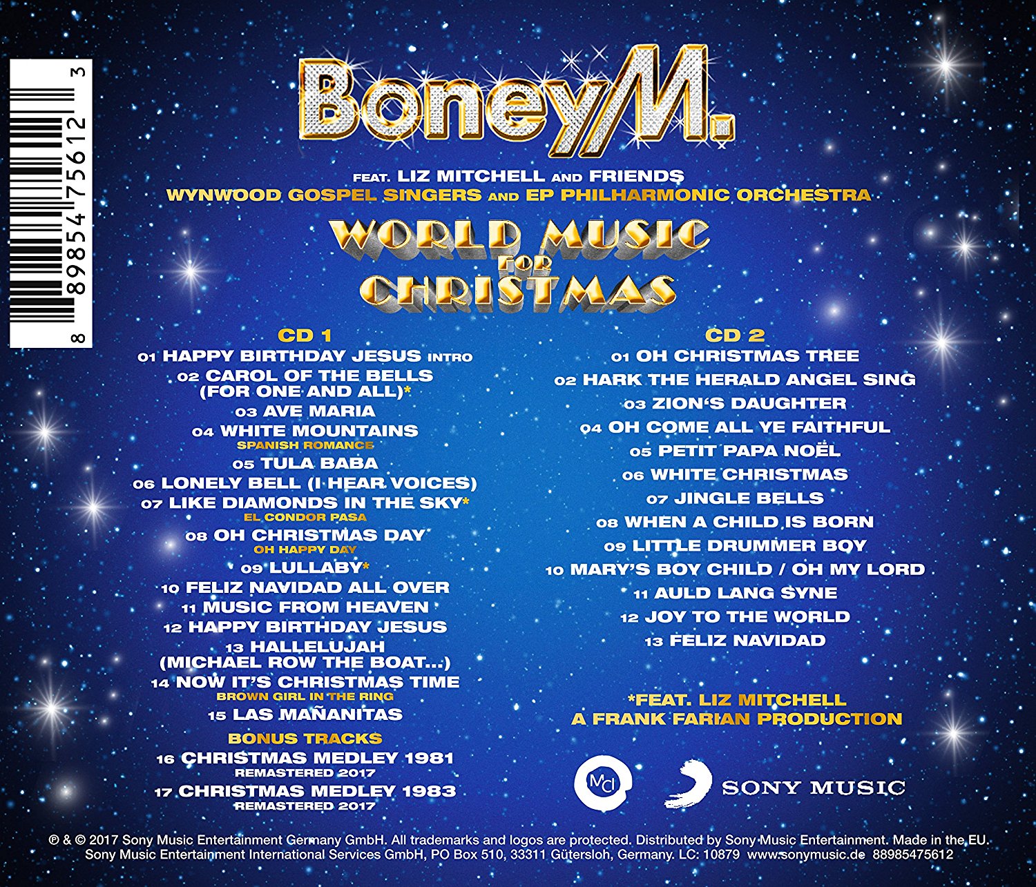 FFFclub: Sony Music выпустила новое рождественское видео Boney M. feat