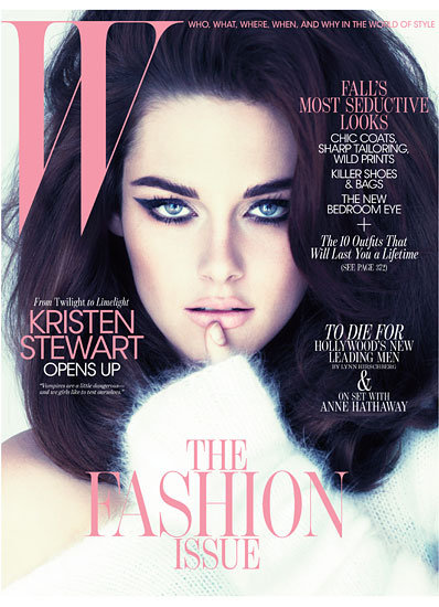 starry-eyed and lustful.: Kristen Stewart in W Magazine