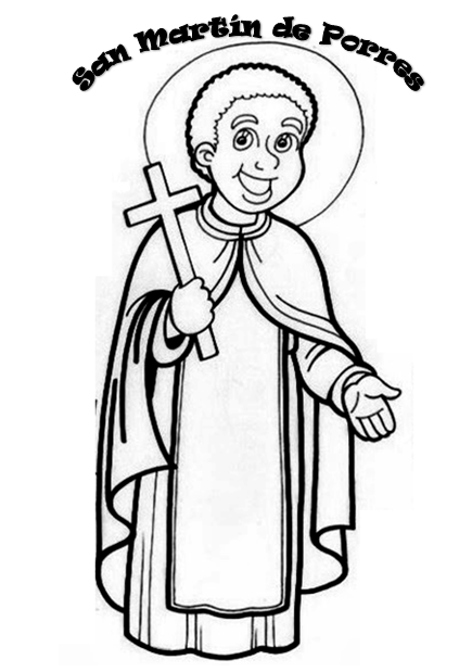 recursos para educación inicial: SAN MARTÍN DE PORRES PARA COLOREAR...