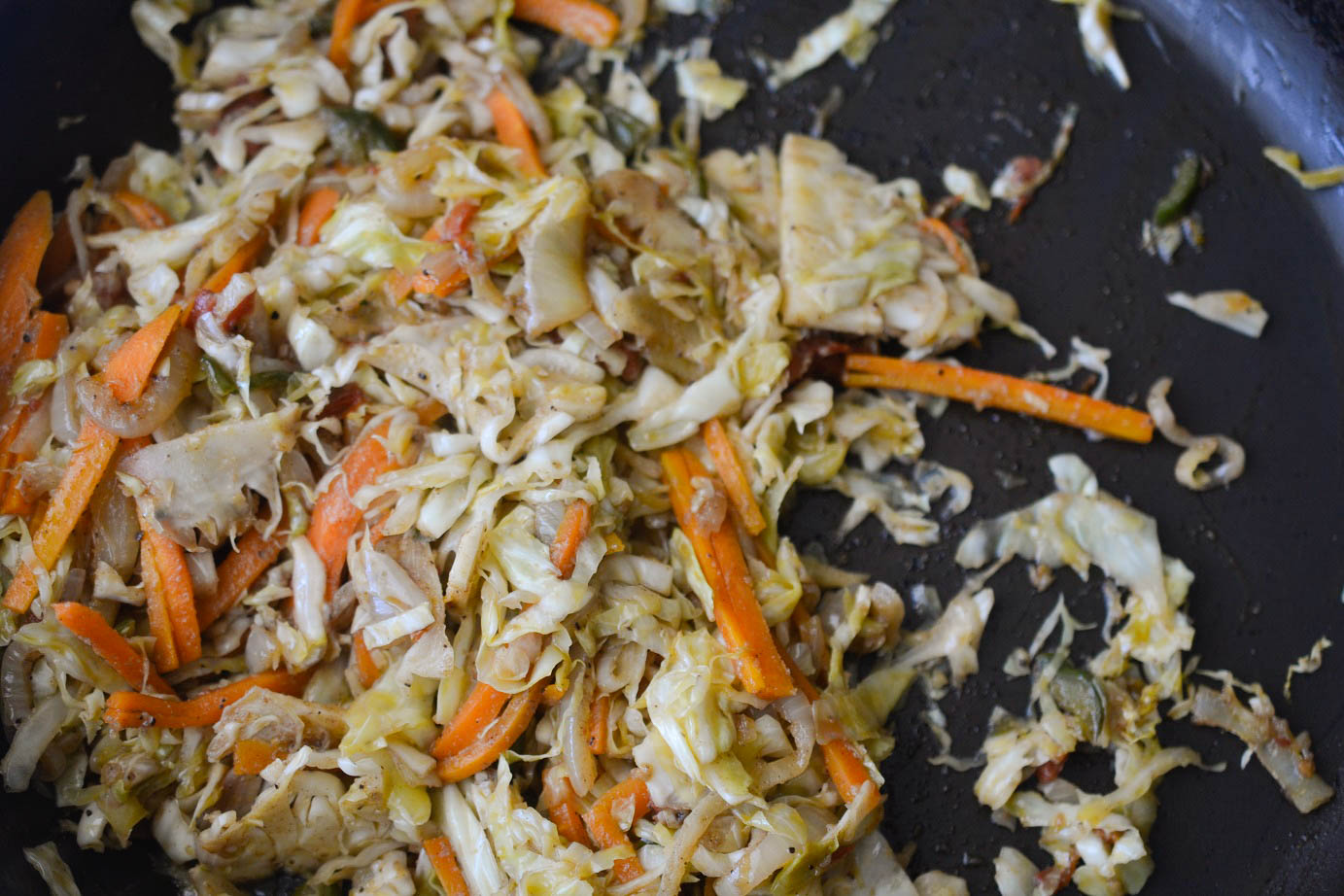 Greedy Girl Jamaican steamed cabbage and carrots