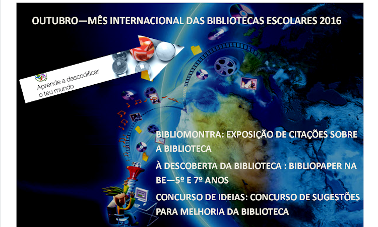 "Aprende a descodificar o teu mundo" é o tema definido pela International Association of School Librarianship (IASL) para o Mês Internacional das Bibliotecas Escolares.