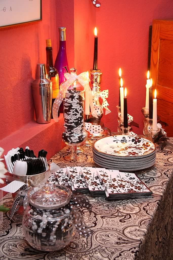 Yayashouseaz A Black and white engagement party